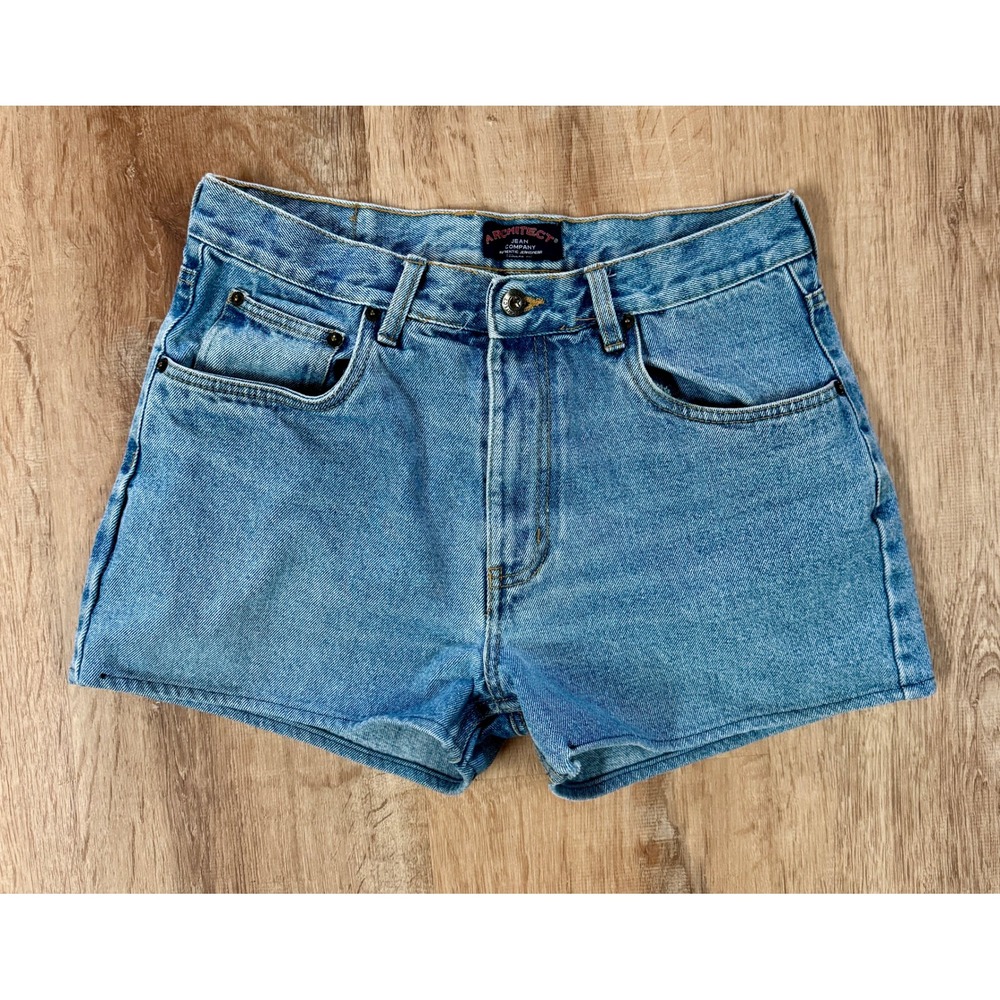 Vintage Architect High Waist Mom Denim Shorts Women's Size 32